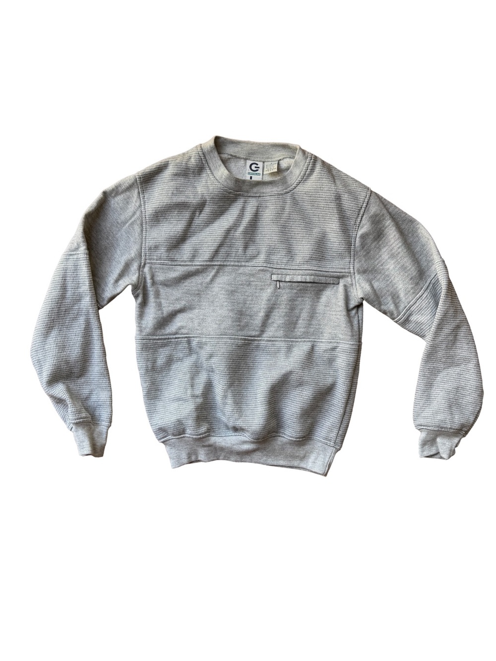 Vtg GreenlineMen's Light Gray Crewneck Sweater